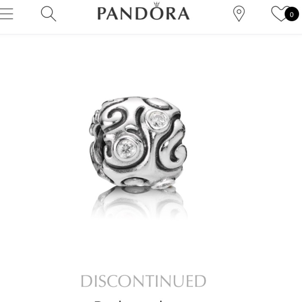 Pandora Daydream clear, cz charm